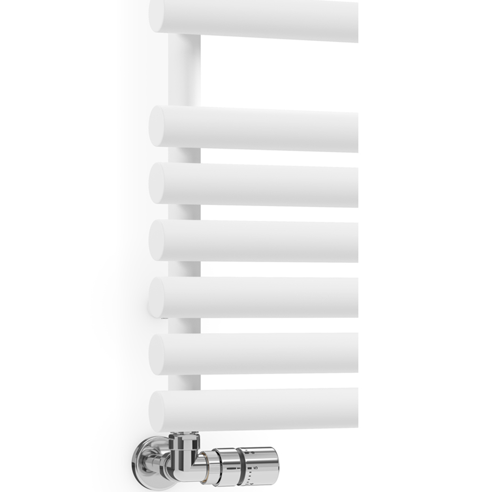 Terma Rolo Towel 2111BTU White Heated Towel Rail 1085 x 520mm Image 5