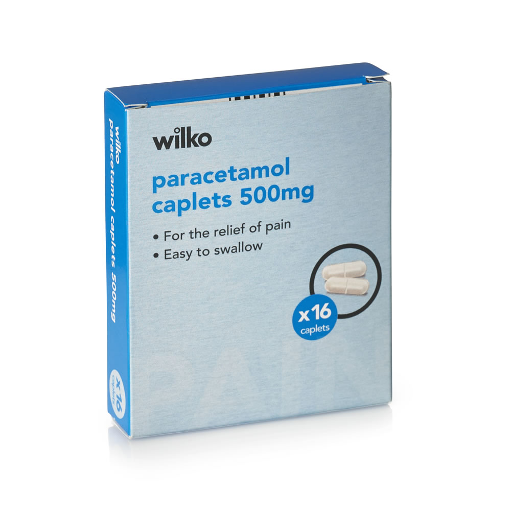Wilko Paracetamol Caplets 16 Pack Image