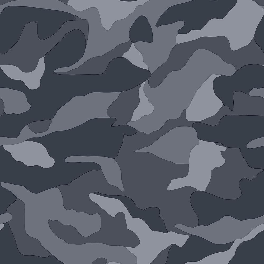 Fresco Camouflage Dark Grey Wallpaper Image 1