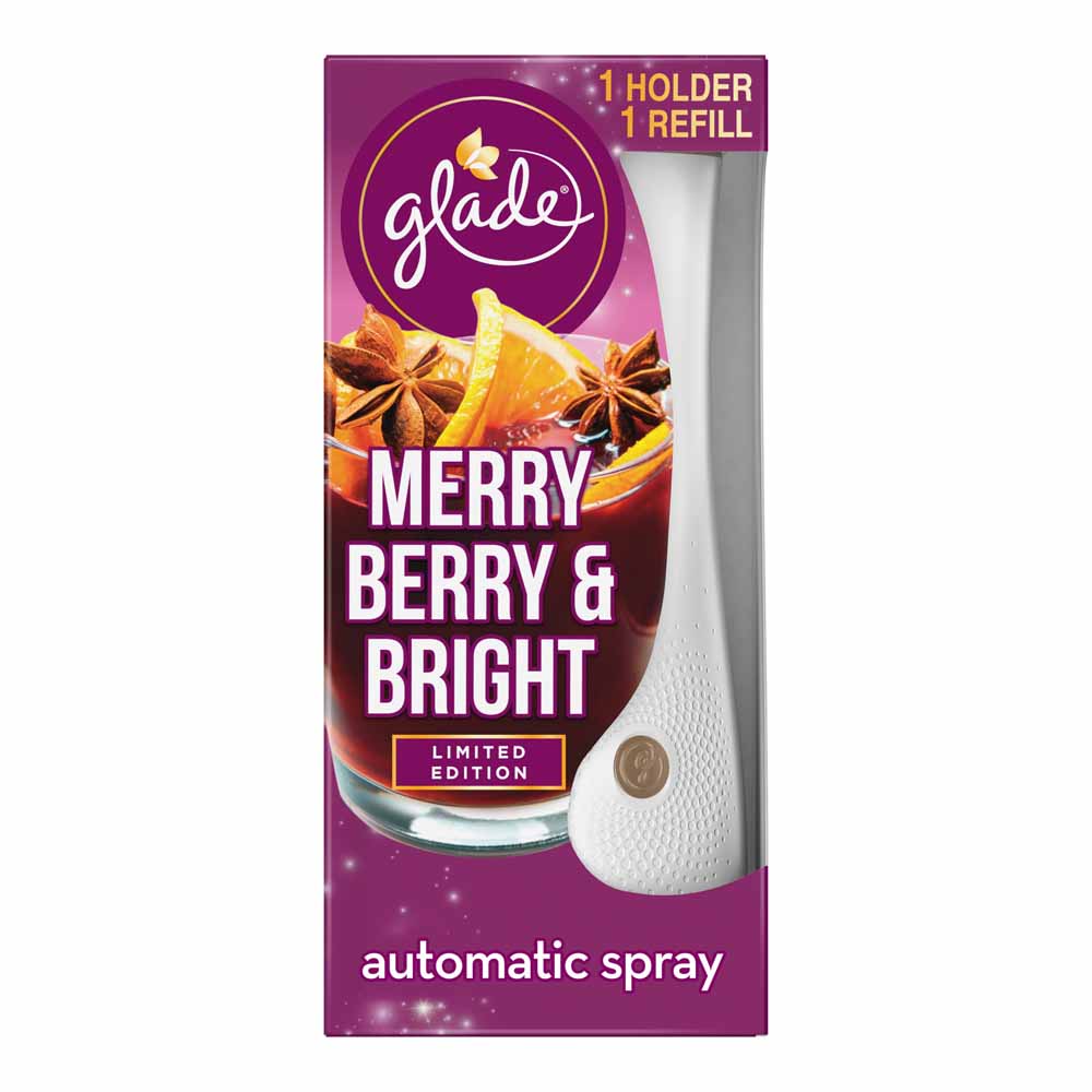 Glade Automatic Spray Holder and Refill Merry Berry and Bright Air Freshener 269ml Image 1