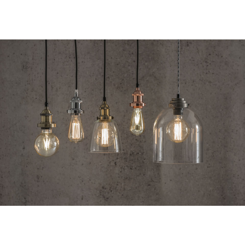 Wilko Copper Effect Suspension Lighting Kit Image 4