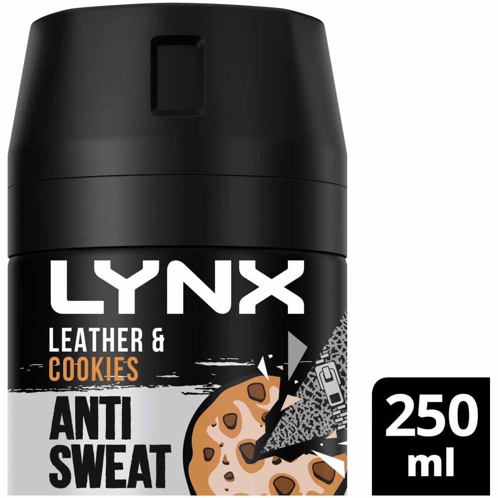 Lynx Antiperspirant Leather and Cookies 250ml Image 1