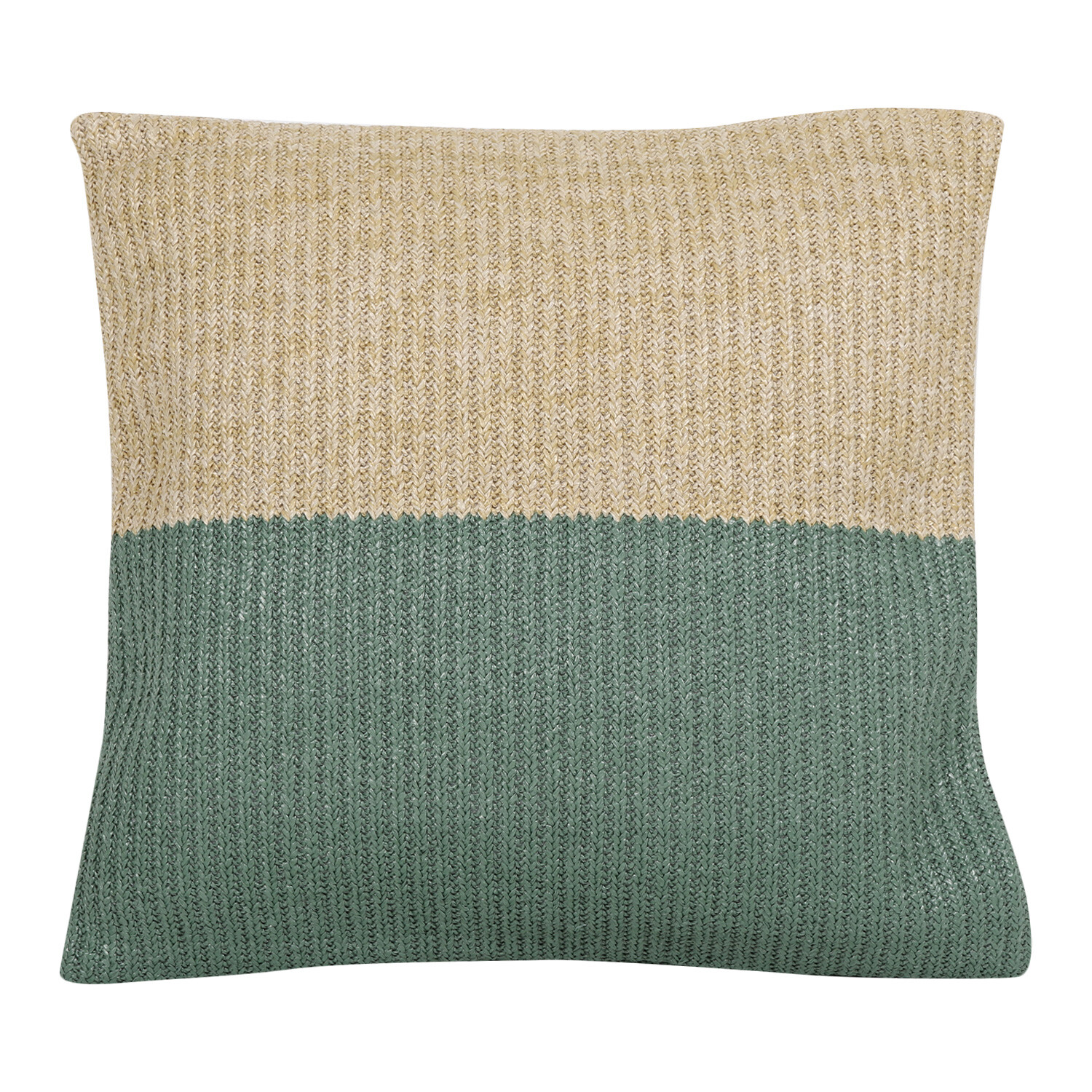 Ombre Raffia Outdoor Cushion - Green Image
