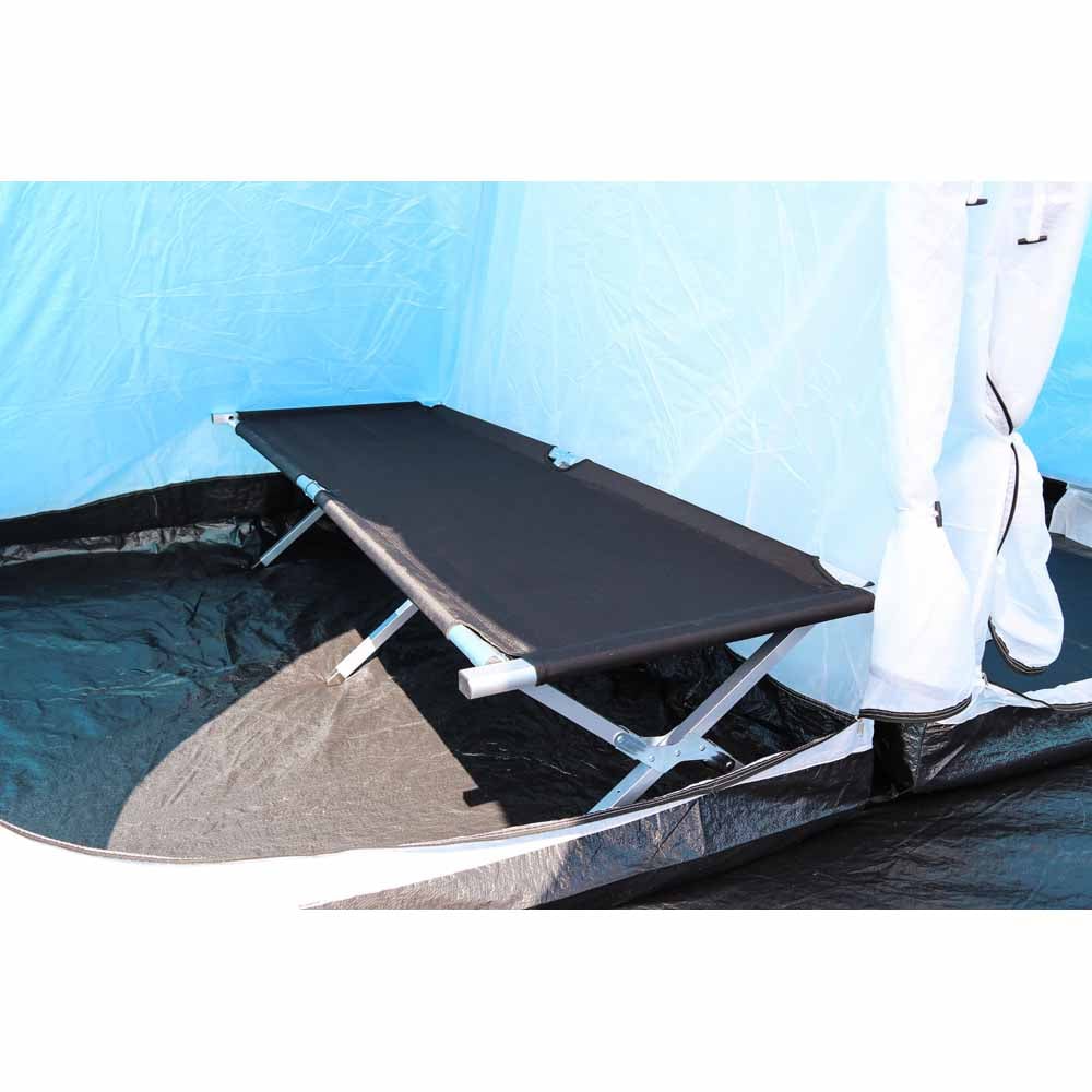 Charles Bentley Single Folding (Heavy Duty and Lightweight) Camp Bed Black Image 6