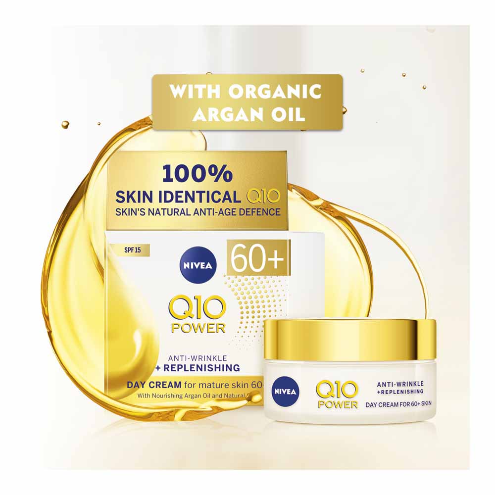 Nivea Q10 Power Anti-Wrinkle Day Cream for 60+ Mature Skin 50ml Image 2