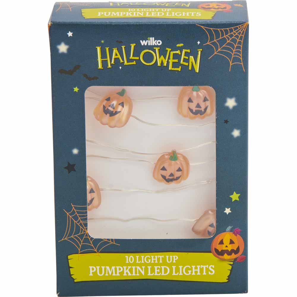 Wilko 10 Light up Pumpkin LED Lights Image