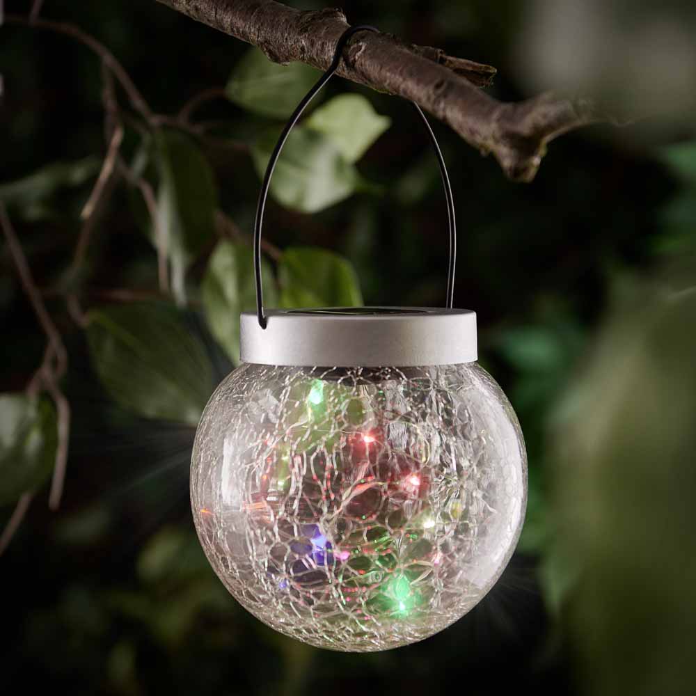 Wilko 2-in-1 Crackle Glass Colour Changing Lights Image 8