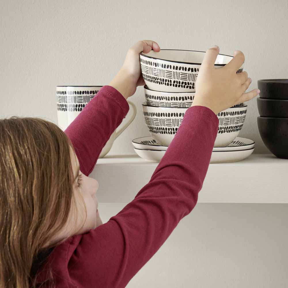 Wilko Pad Print Cereal Bowl Wilko