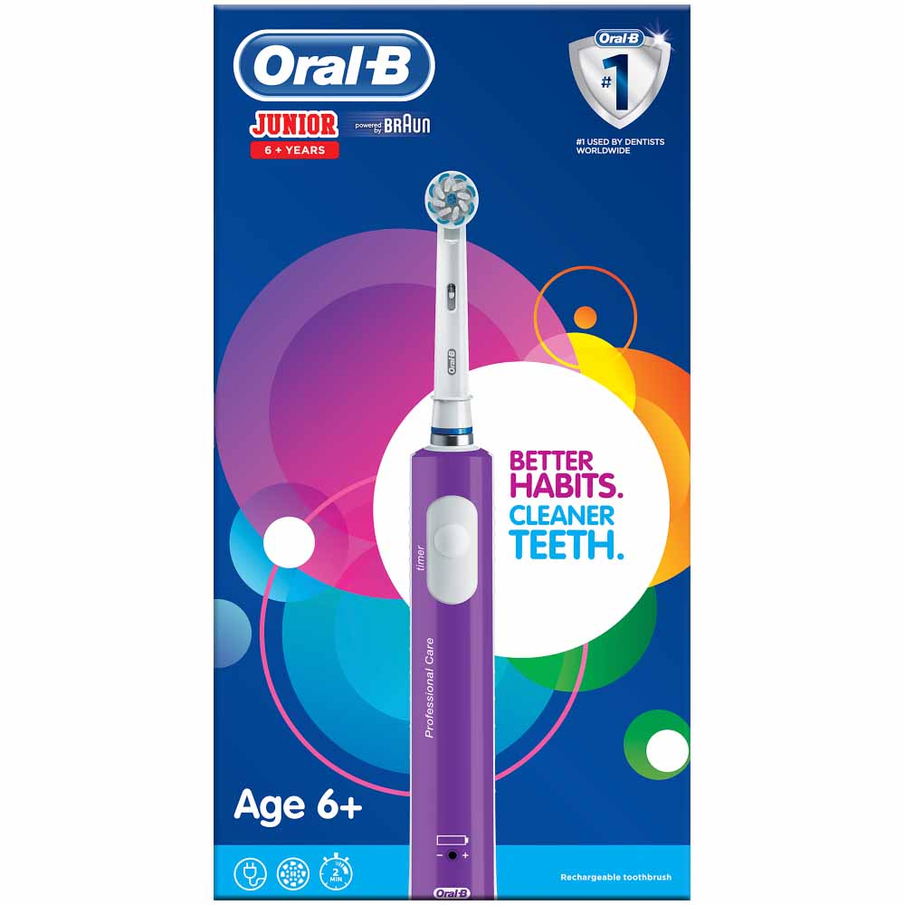 Oral B Electric Toothbrush Junior Purple Image 3