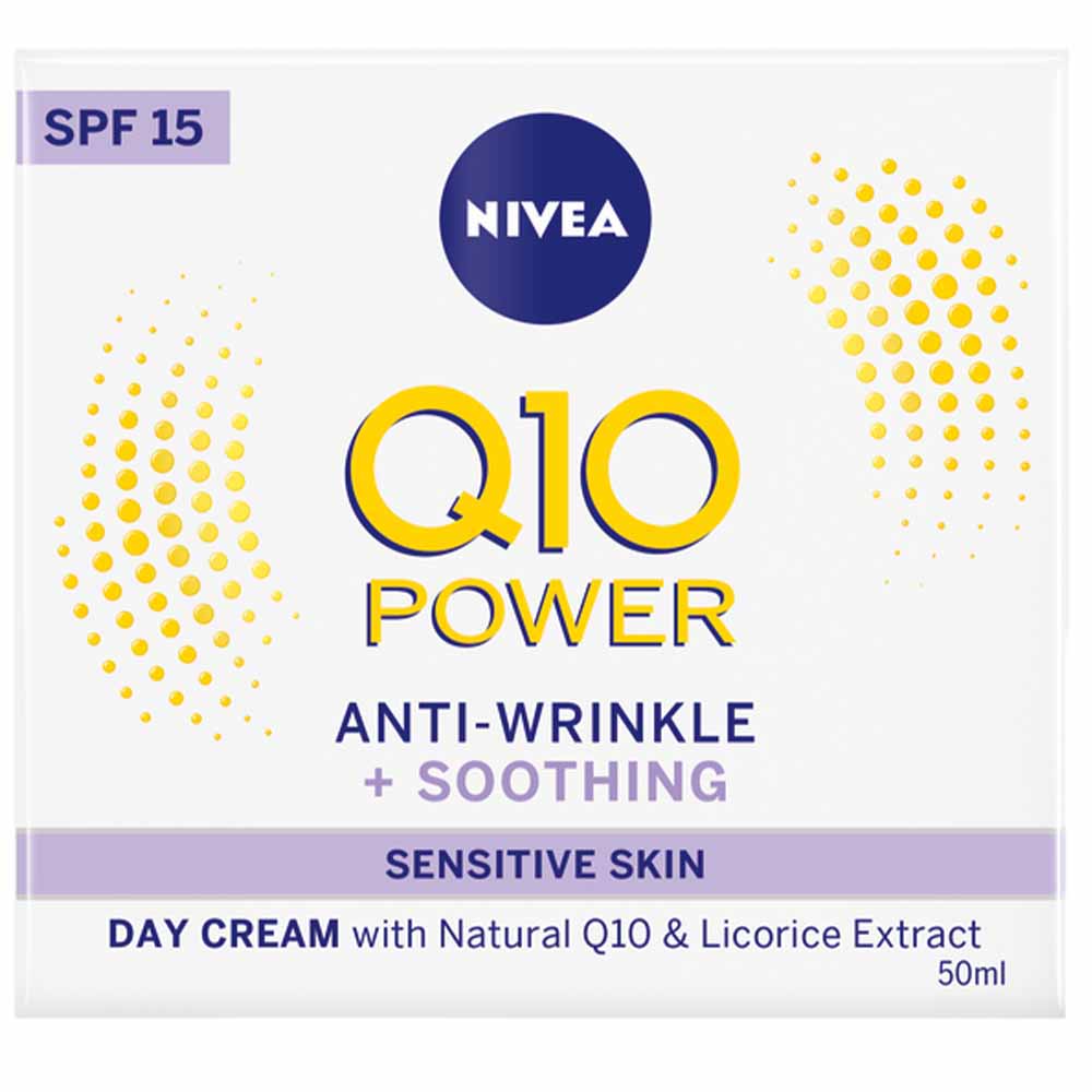 Nivea Q10 Power Anti-Wrinkle Day Cream SPF15 for Sensitive Skin 50ml Image