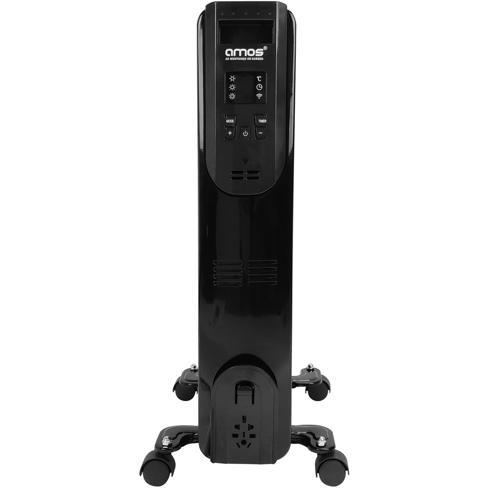 AMOS Black Smart Wi Fi Control Oil Heater 2000W Image 3