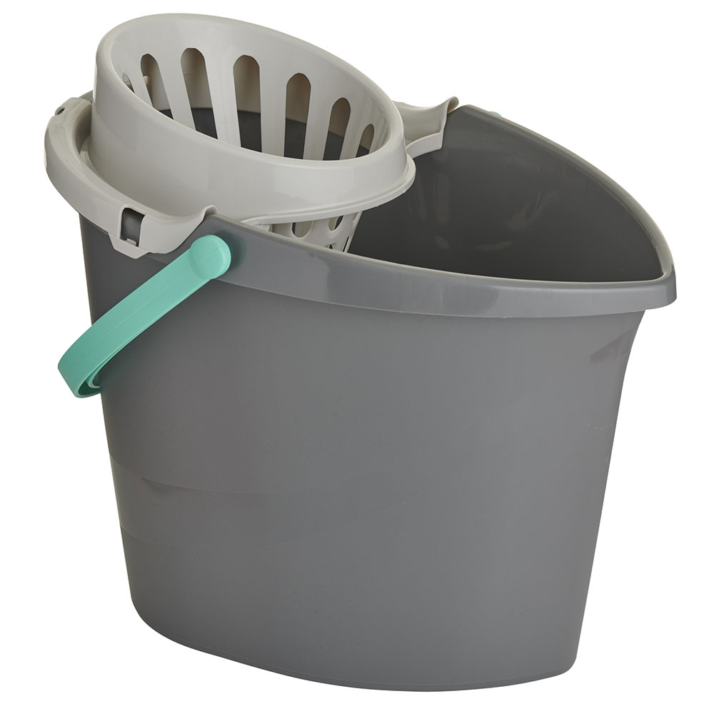 Wilko Mop Bucket with Wringer 11L Image 1