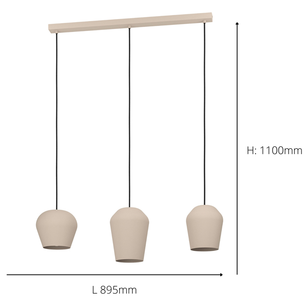 EGLO Cambaito Steel Monochromatic Pendant Light Image 4