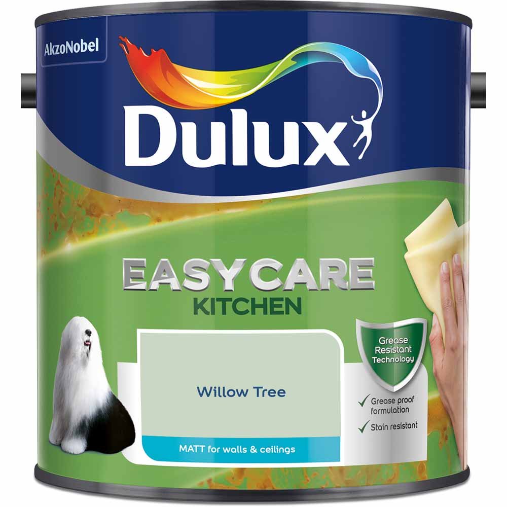 Dulux Easycare Kitchen Willow Tree Matt Emulsion Paint 2.5L Image 2