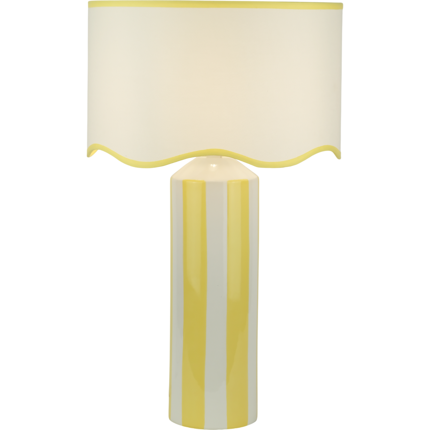 Bridie Stripe Table Lamp Yellow Image 9