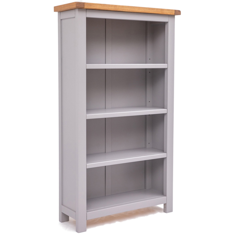 Mirano 4 Shelf Grey Bookcase Image 3