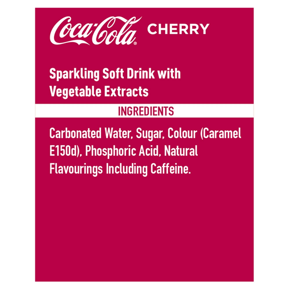 Cherry Coke 500ml Bottle Image 2