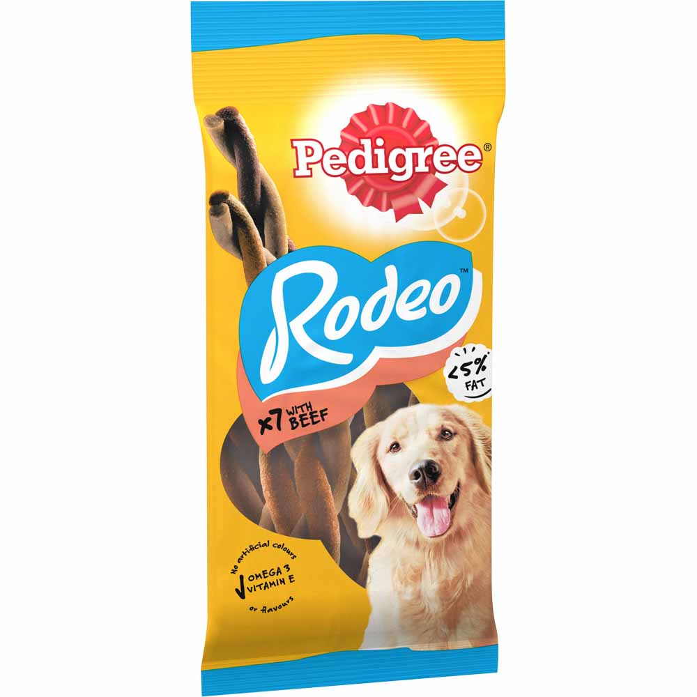 Pedigree Rodeo 7 pack Beef Dog Treats Image 2