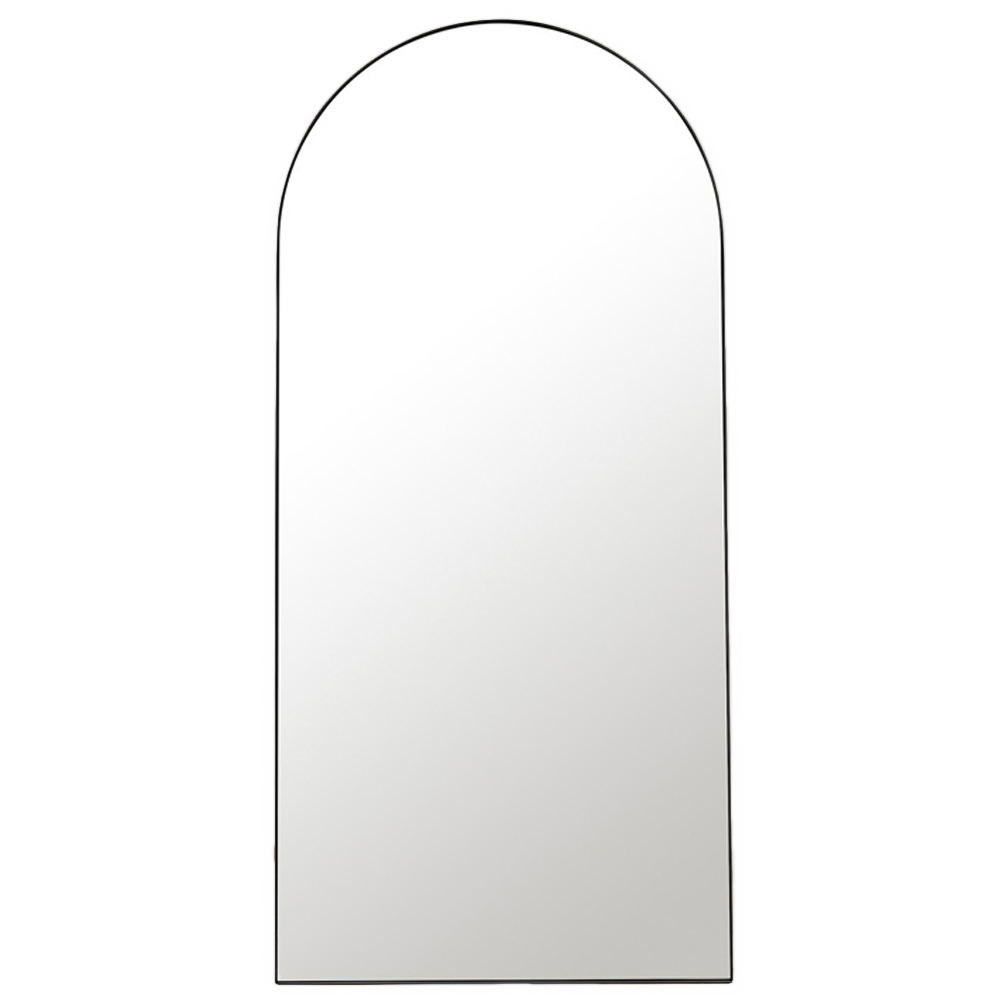 Furniturebox Odette Black Arch Full Length Wall Mirror 170 x 80cm Image 1
