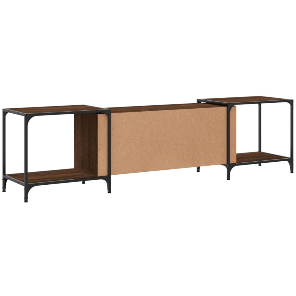 vidaXL 4 Shelf Brown Oak TV Cabinet Image 6
