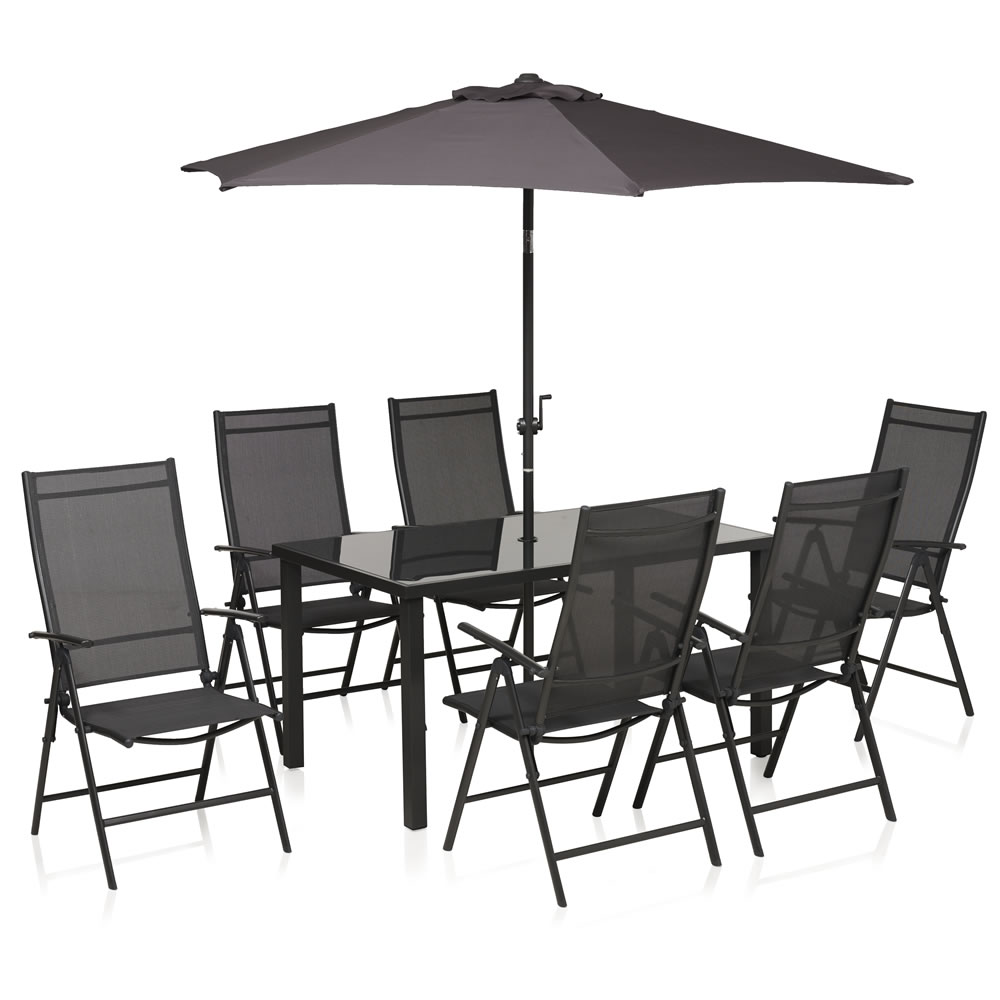 Wilko Reclining Dining Set 6 Seater Image 1