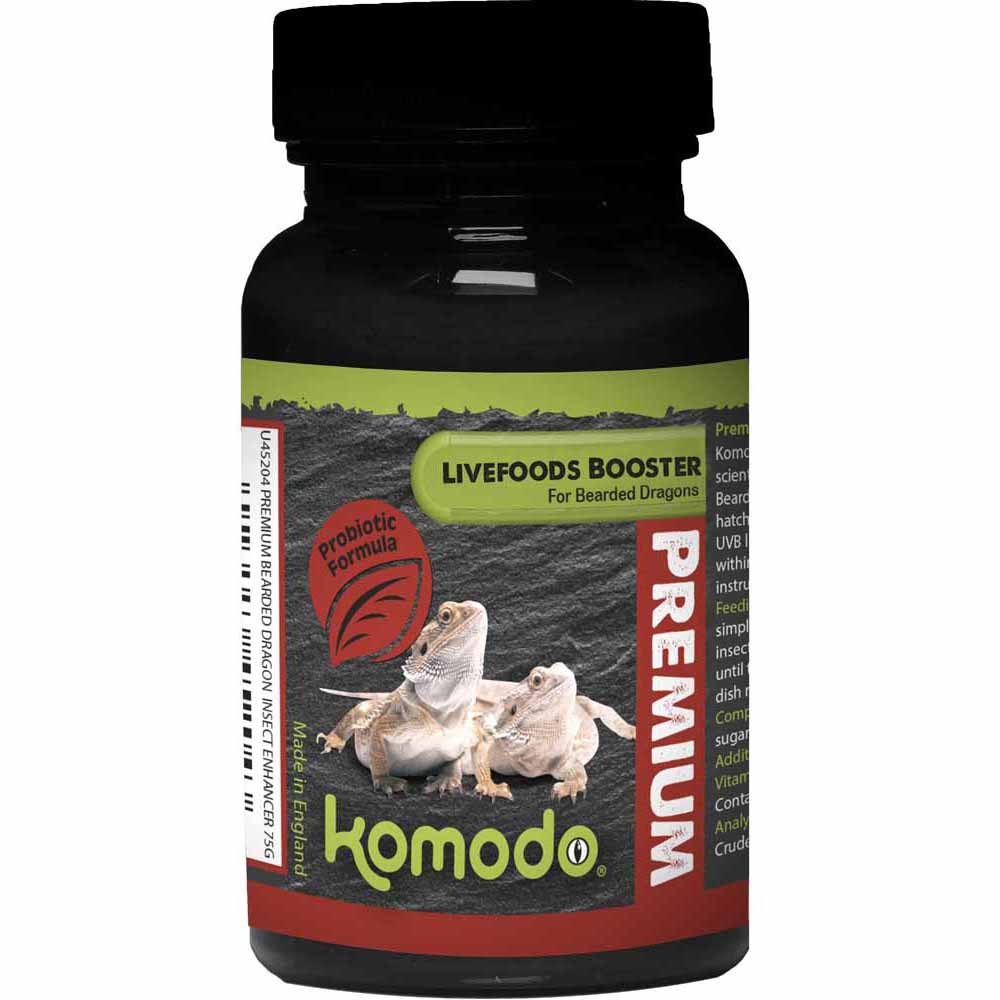 Komodo Premium Livefoods Booster for Bearded Dragons 75g Image