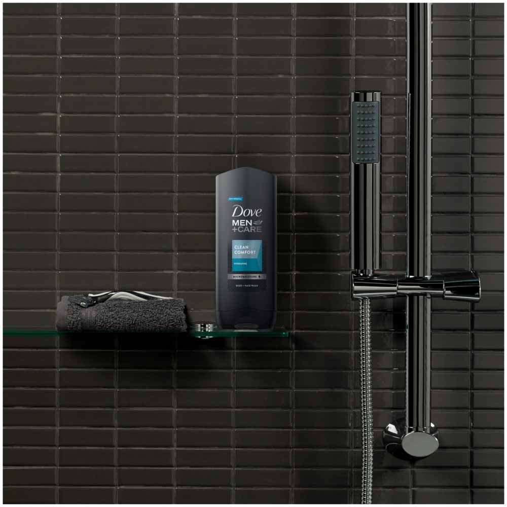 Dove for Men Clean Comfort Shower Gel 400ml Wilko