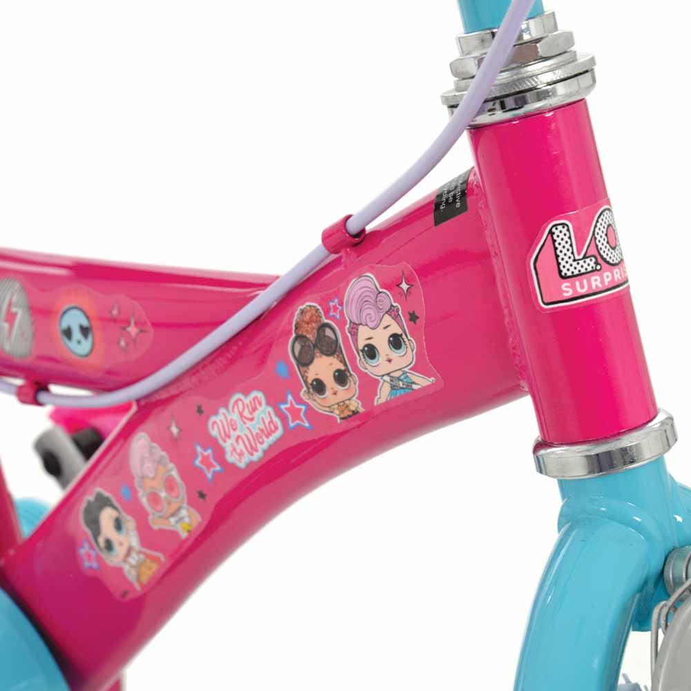 LOL Surprise 14 inch Pink and Blue Bike Image 4