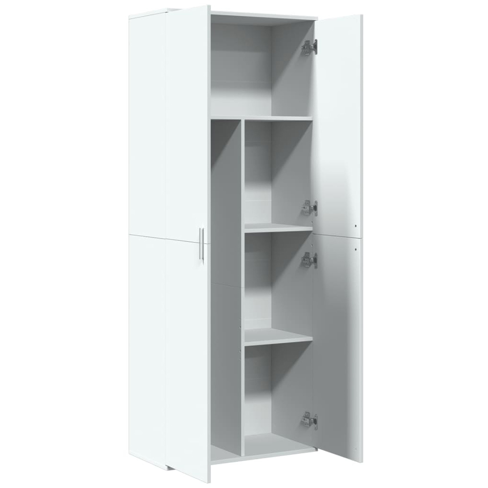 vidaXL 4 Door White Wooden Highboard Image 6