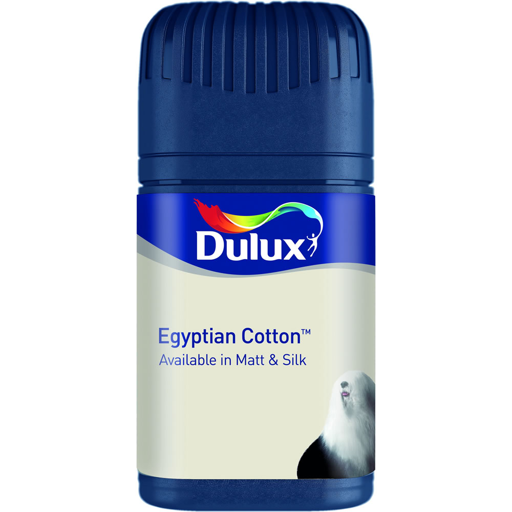 Dulux Matt Emulsion Paint Tester Pot Egyptian Cotton 50ml Wilko