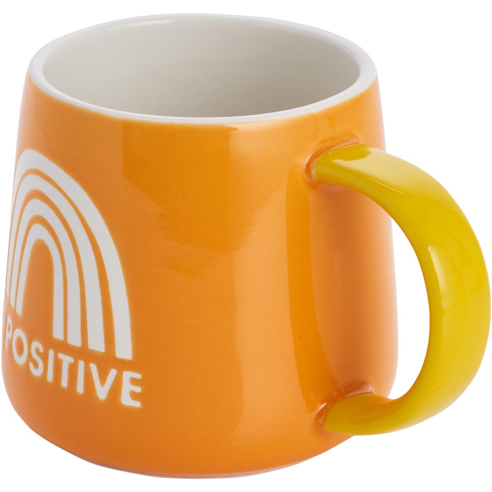 Wilko 'Positive' Slogan Mug Image 2