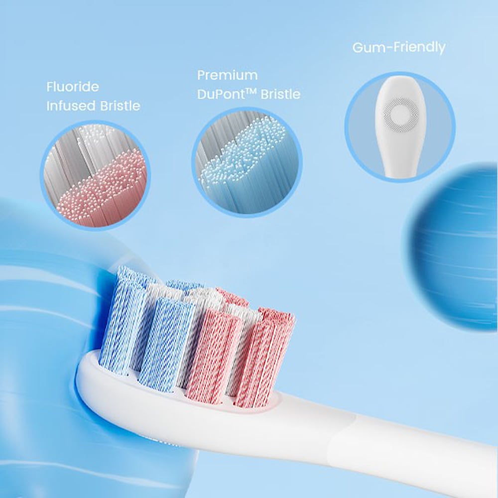 Oclean Kids Pink and Blue Sonic Electric Toothbrush 2 Pack Image 9