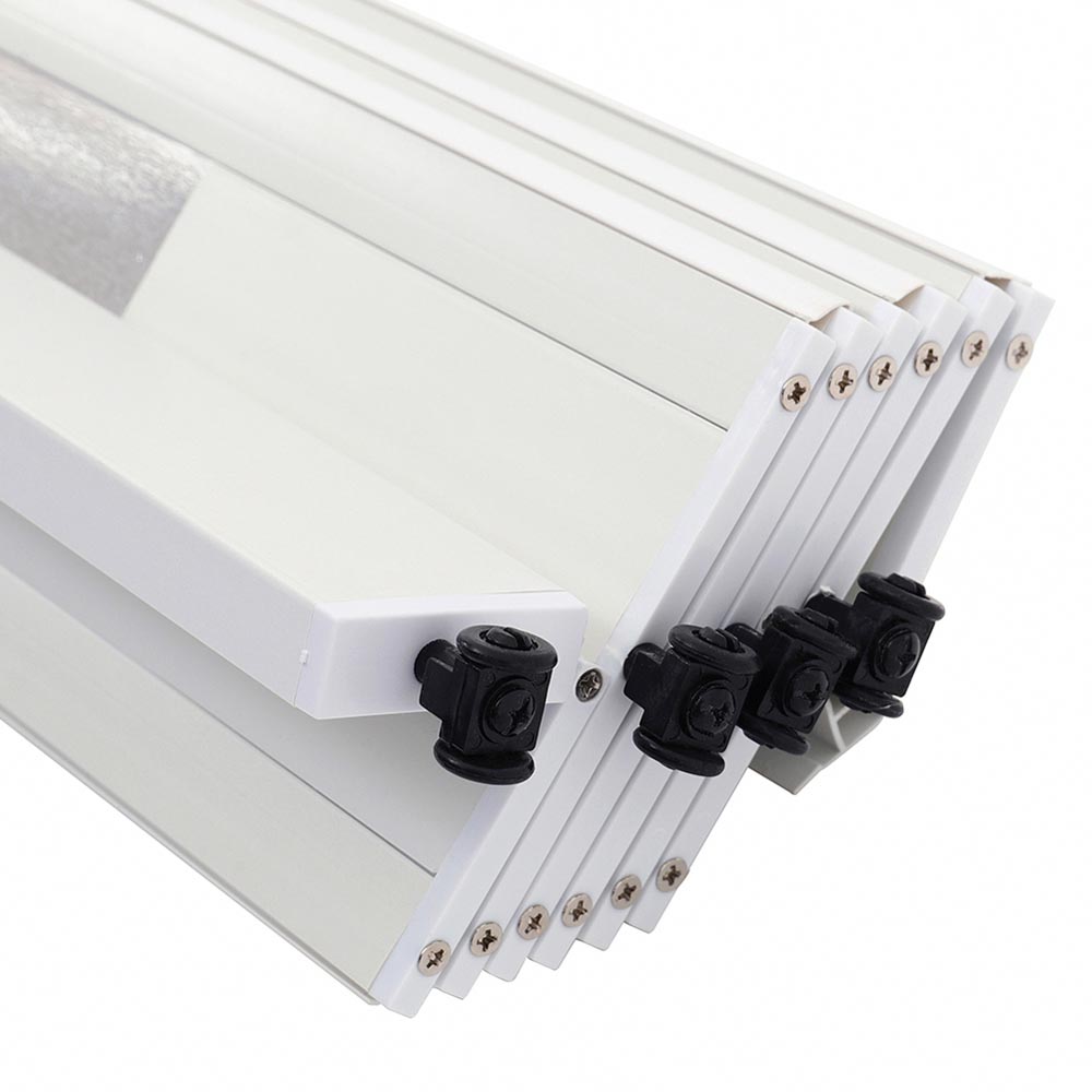 Living and Home Accordion White PVC and Acrylic Folding Door 81 x 203cm Image 6