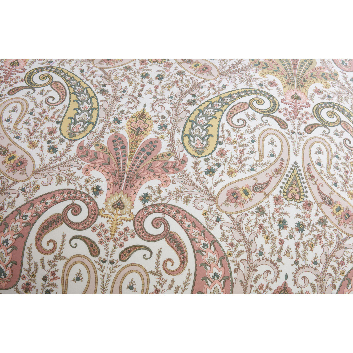 Paisley Piped Edge Duvet Cover and Pillowcase Set - King size Image 5