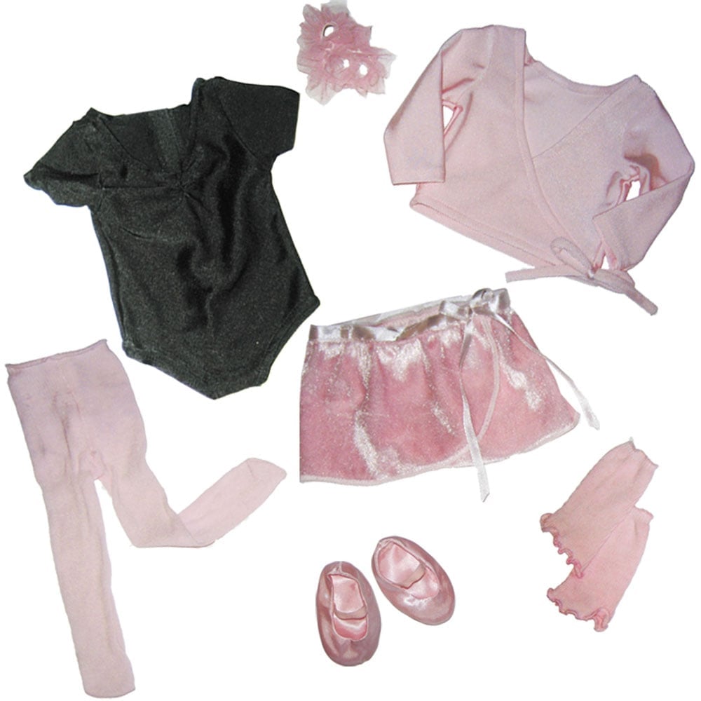 Teamson Kids Ballet Leotard and Sweater Doll Outfit Set Image 1