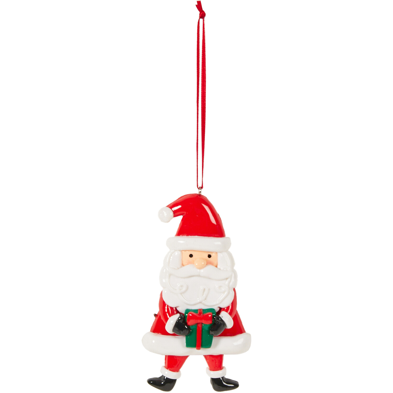 Hanging Santa Christmas Decoration - Red Image 1