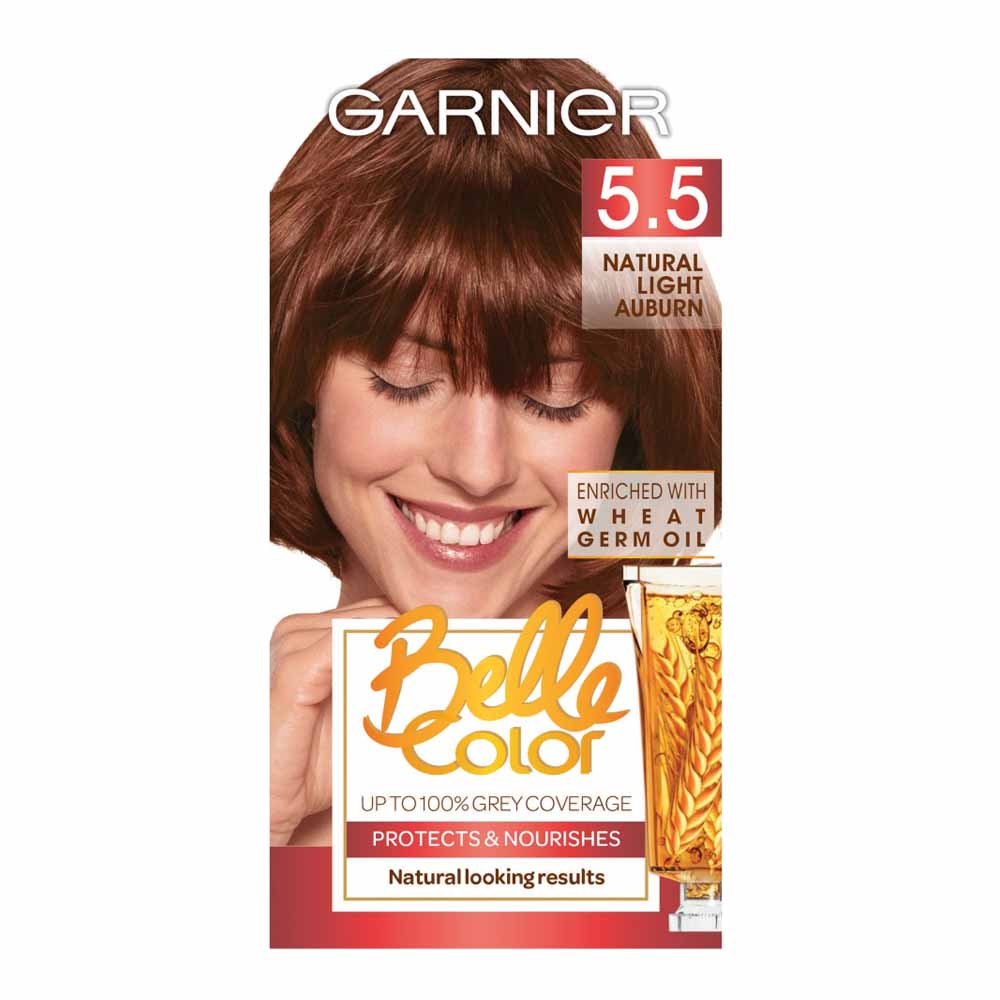 Garnier Belle Color 5.5 Natural Light Auburn Permanent Hair Dye Image 1