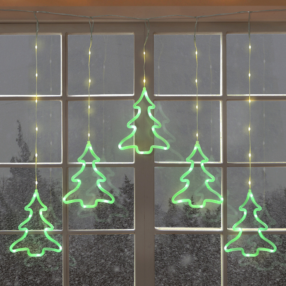 130 LED Christmas Tree Curtain Light Image 2