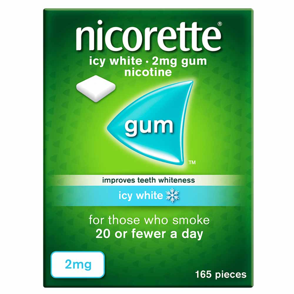 Nicorette Gum 2mg Icy Whte 165 pack Image 1