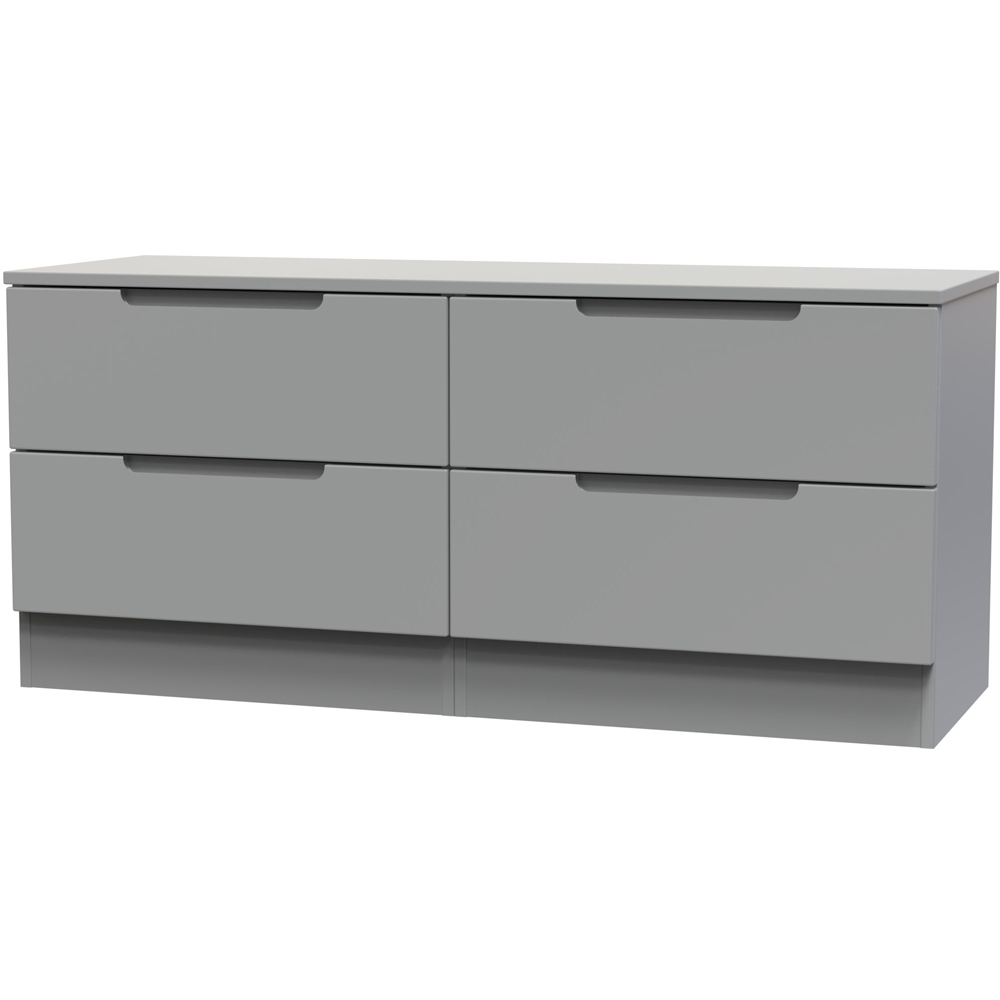 Crowndale Milan 4 Drawer Dusk Grey Bed Box Ready Assembled Image 4