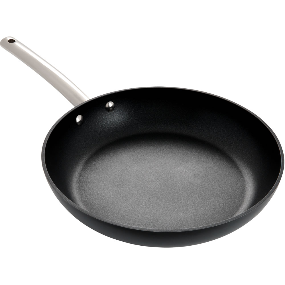 Wilko 28cm Matt Black Frying Pan Image 1