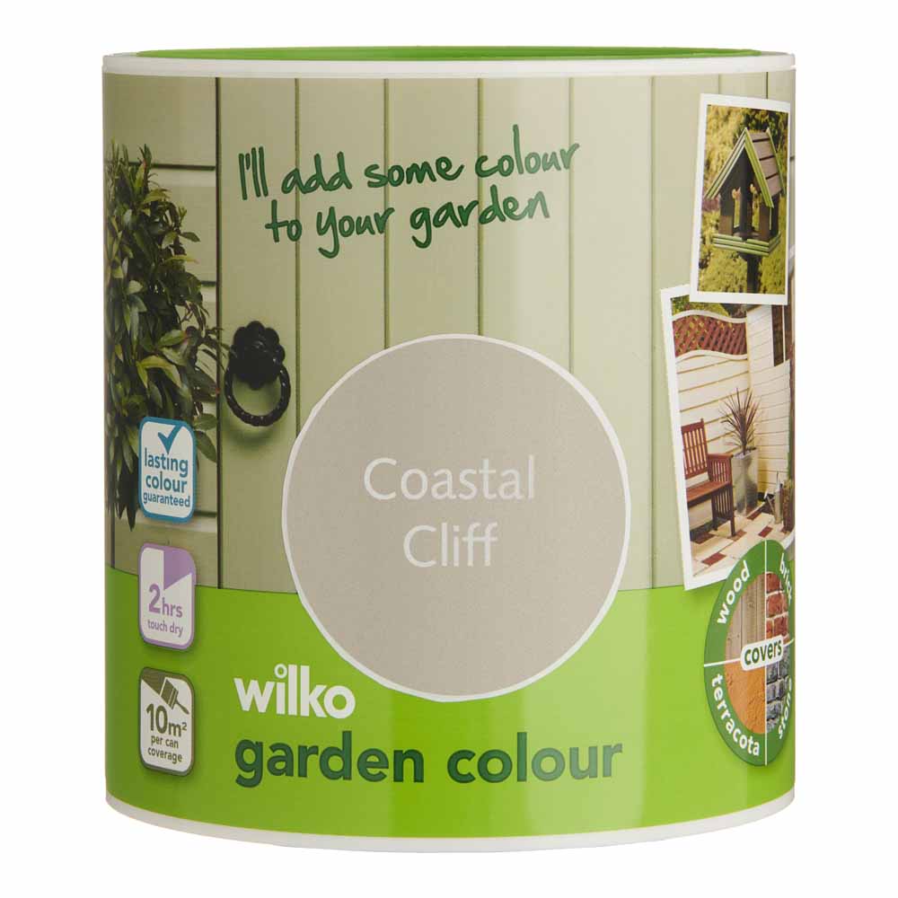 Wilko Garden Colour Coastal Cliff Wood Paint 1L Image 2