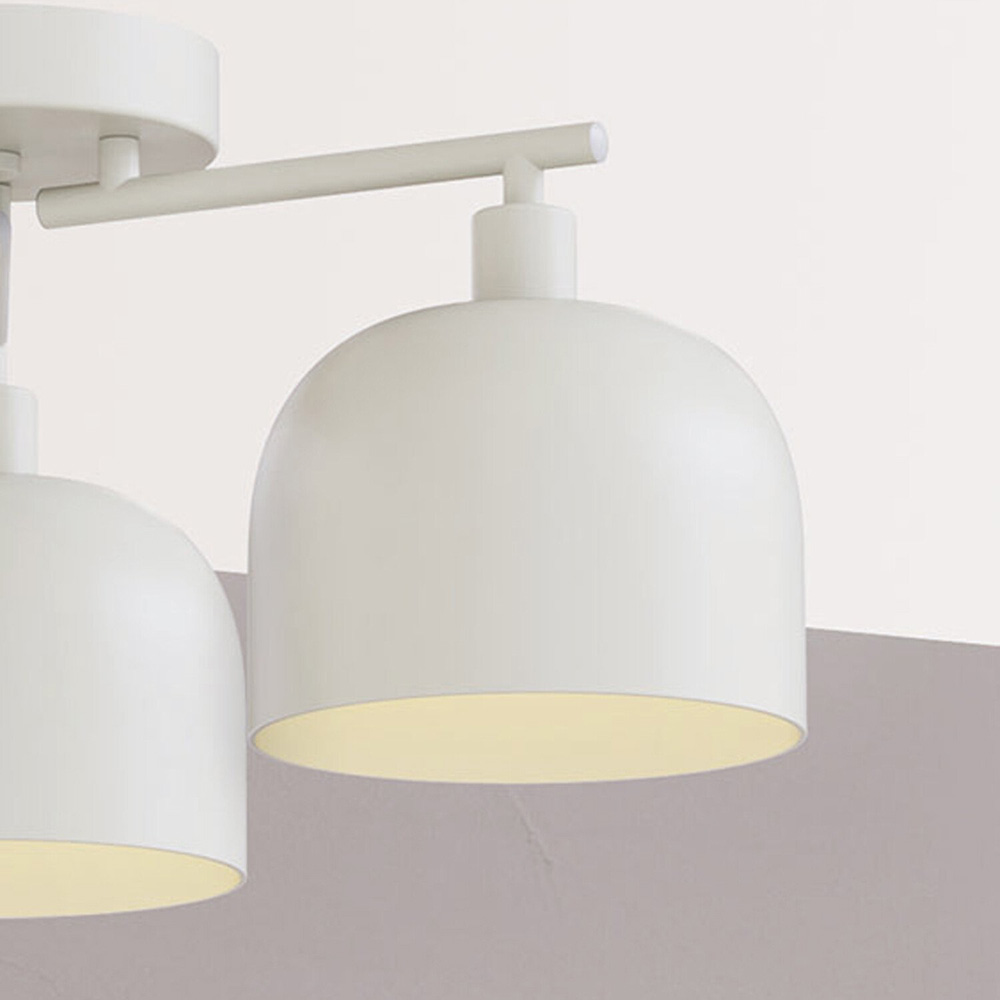 Ace 3 Light Ceiling Fitting Cream Image 5