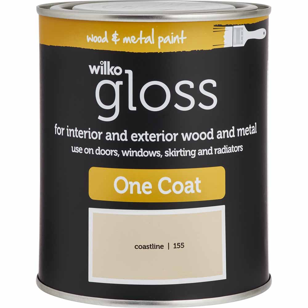 Wilko Coastline One Coat Gloss Paint 750ml Image 1