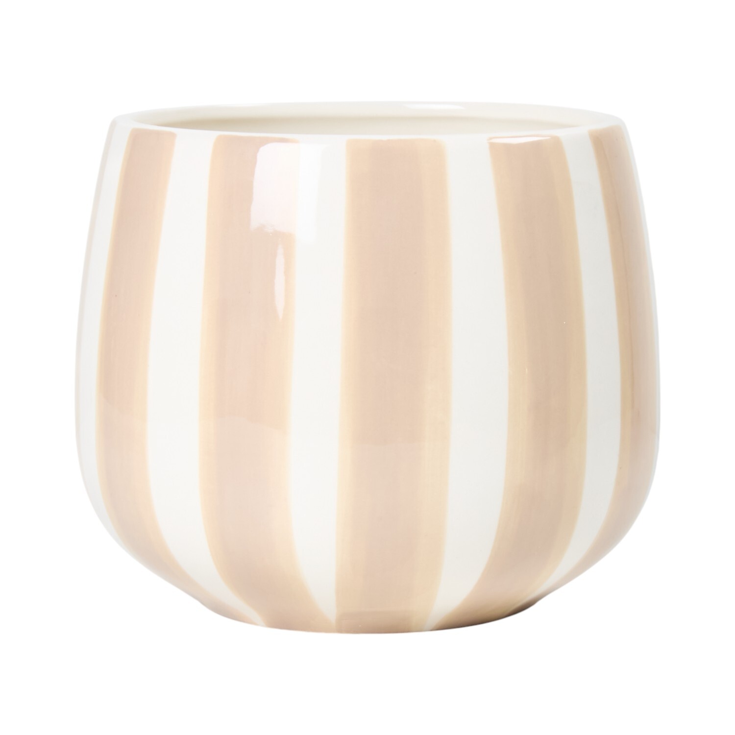 Alma Striped Ceramic Planter Image 3