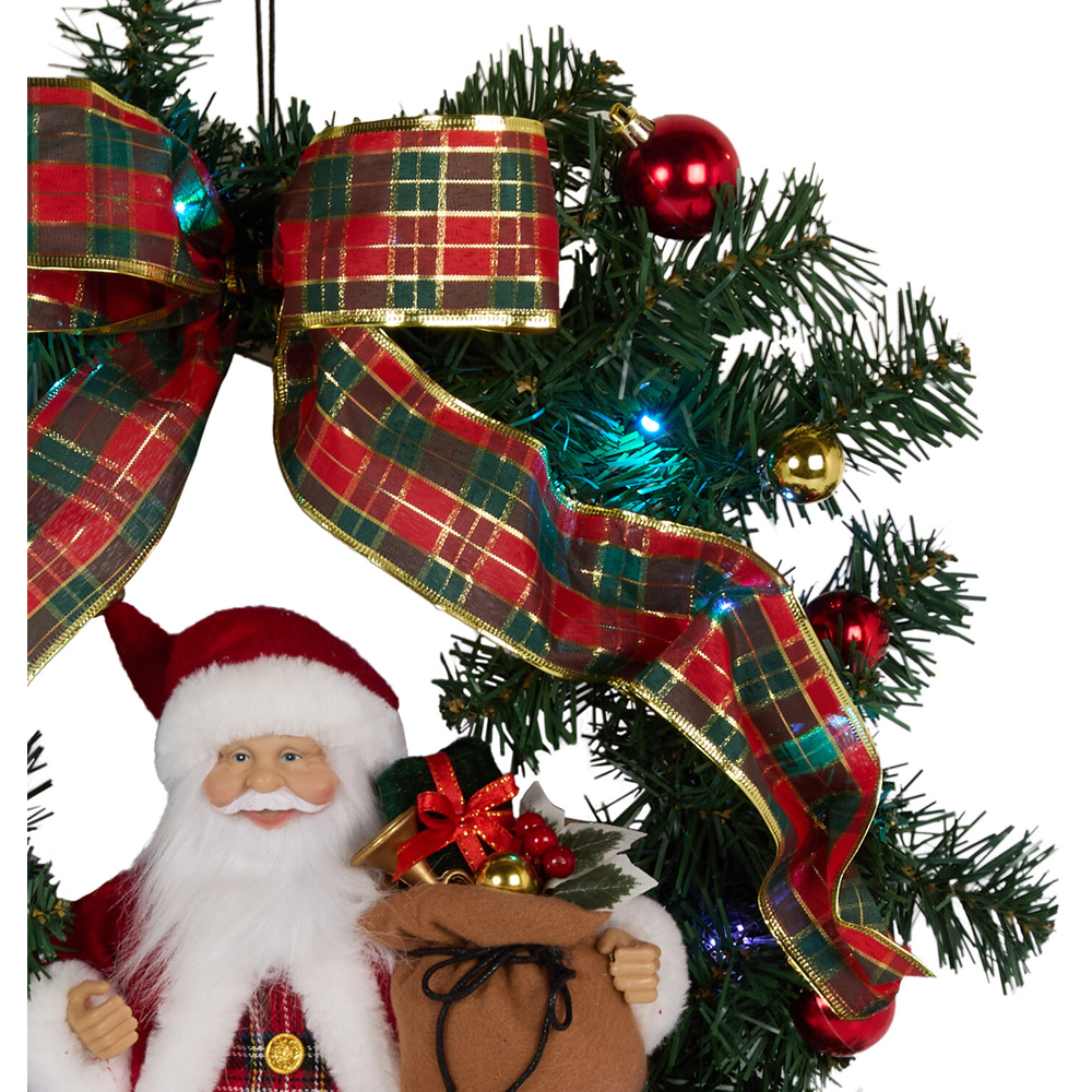 Traditional Santa Wreath Image 7