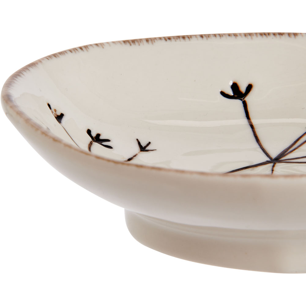 Wilko Small Ceramic Embossed Trinket Dish Image 4