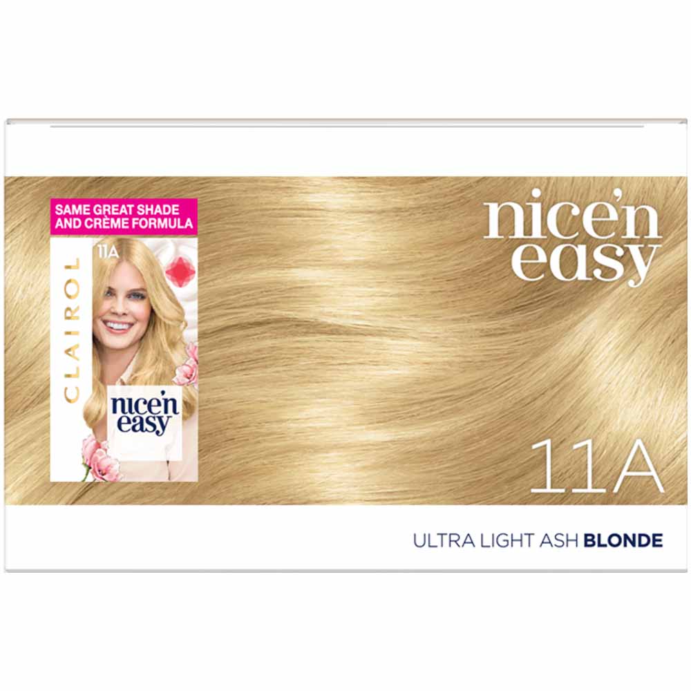Clairol Nice'n Easy Ultra Light Ash Blonde 11A Permanent Hair Dye Image 3