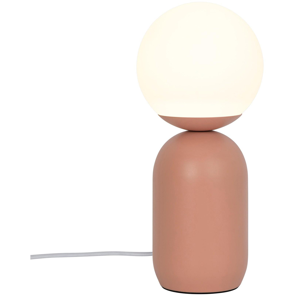 Nordlux Notti Terracotta Opal Glass Shade Table Lamp Image 3