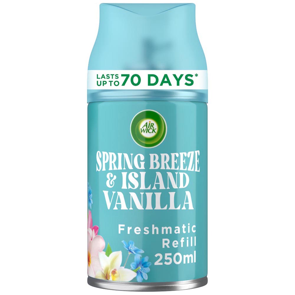 Air Wick Spring Breeze & Island Vanilla Freshmatic Single Refill 250ml Image 1